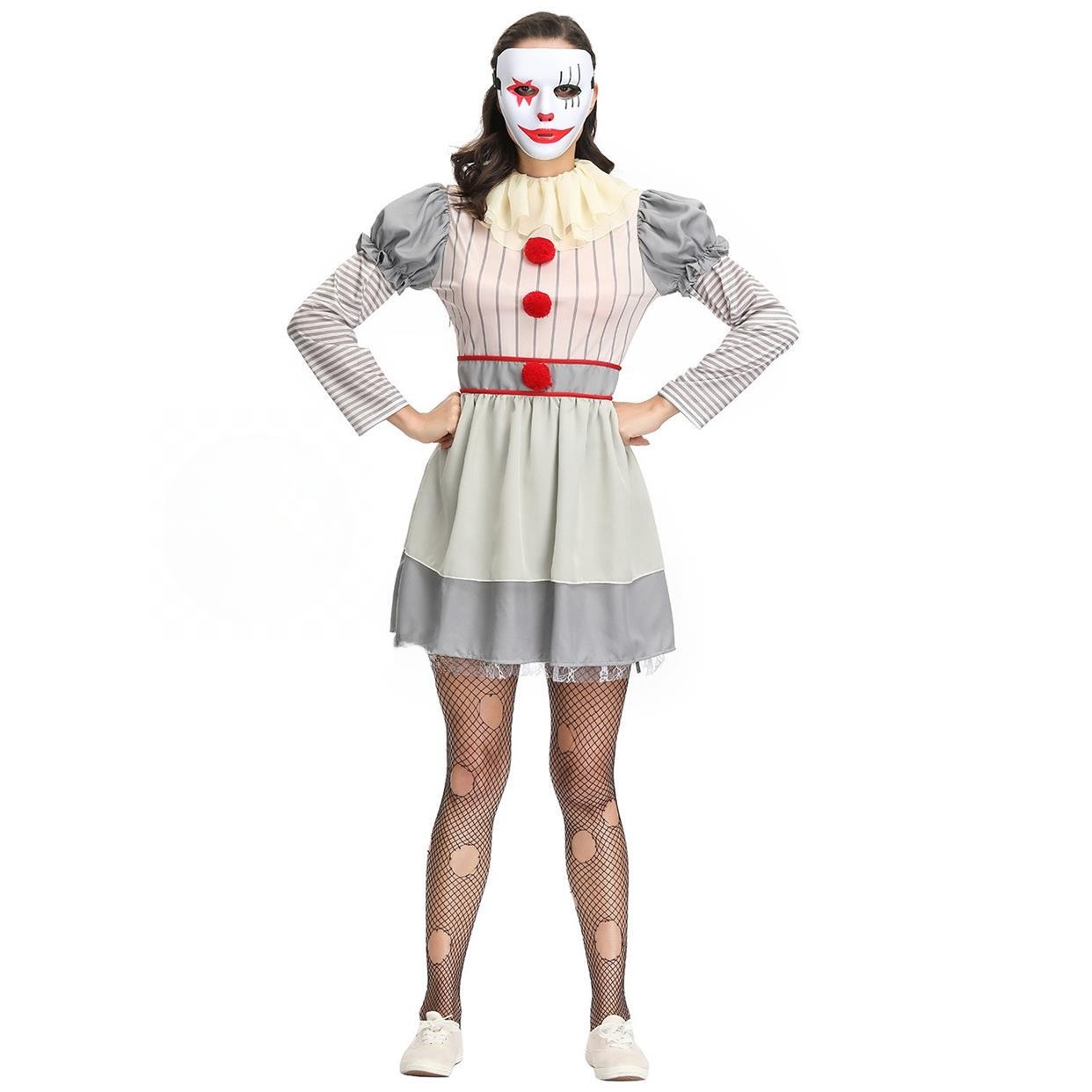 Ethnic Wear Fashion Designer - Costume da Clown Spaventoso per Halloween,