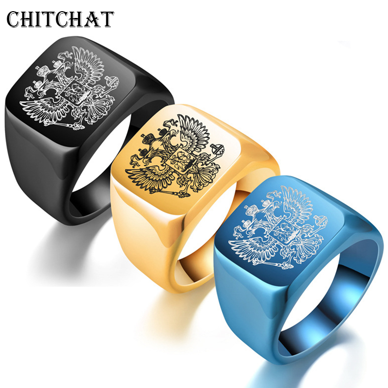 Fashion Ethnic Wear For Men - Anello da dito con incisione russa