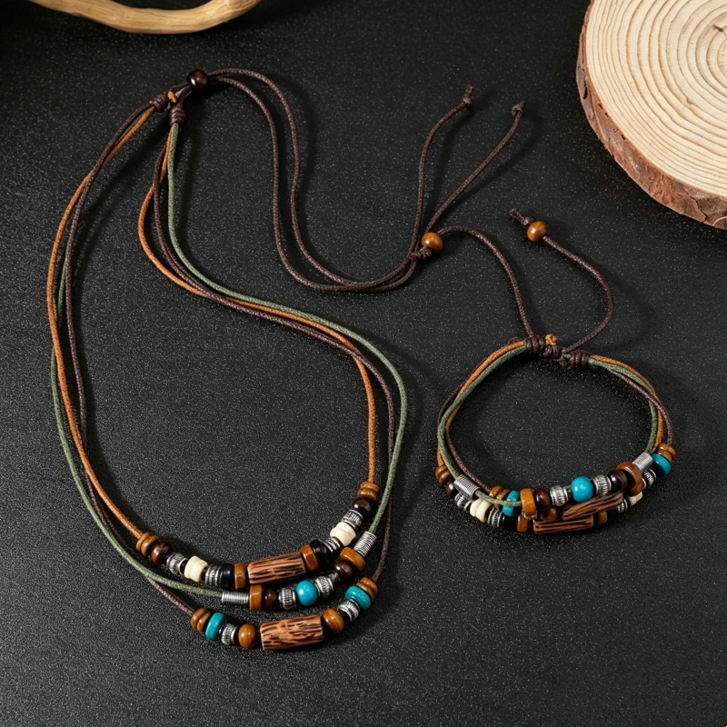 Fashion Ethnic Wear For Men - Set di Gioielli Vintage a 2
