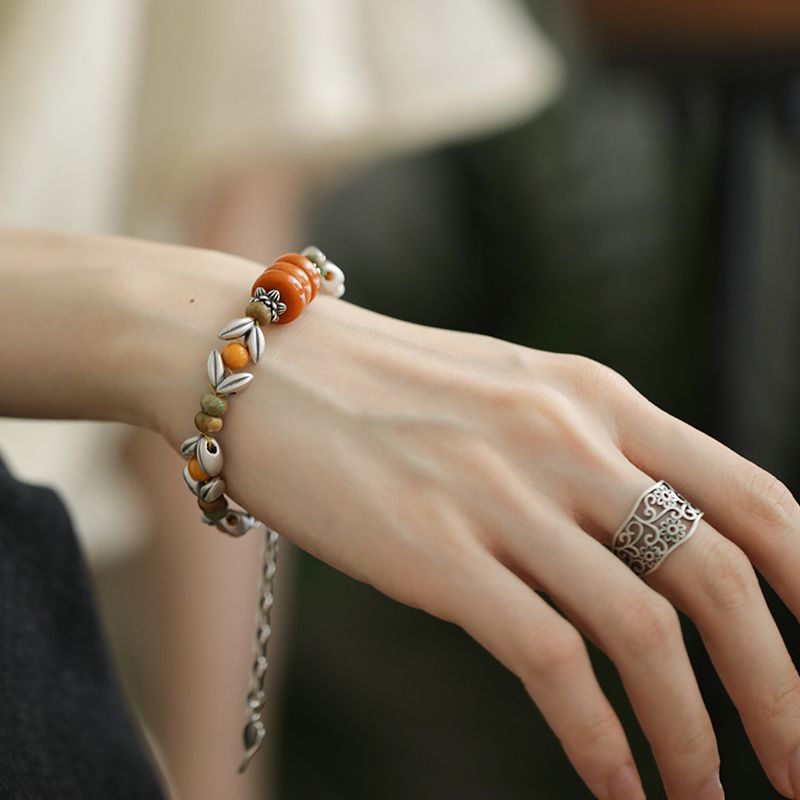 Bracciale Giallo con Perline R - Ethnic Wear Fashion Designer recensione e prezzo