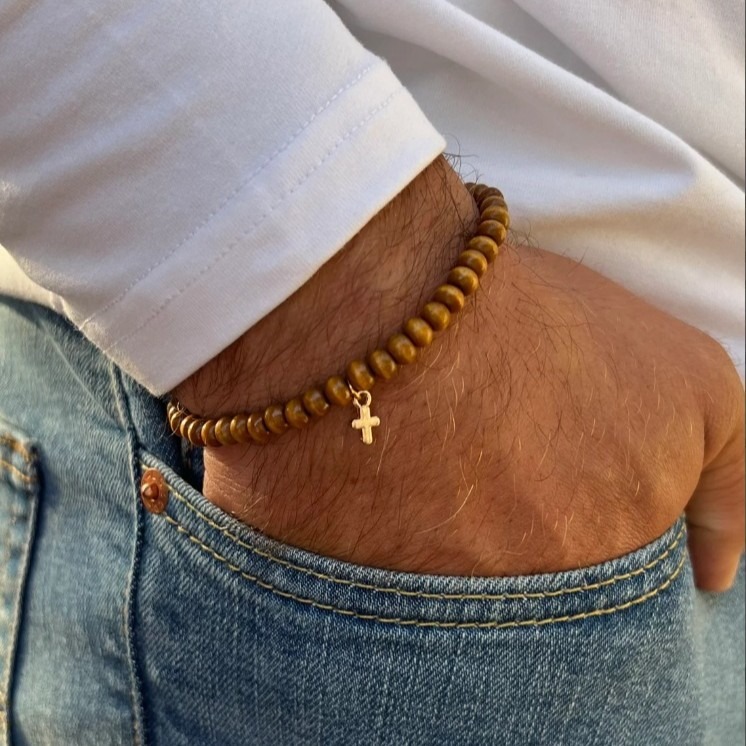 Bracciale con perline in legno - Fashion Ethnic Wear For Men recensione e prezzo