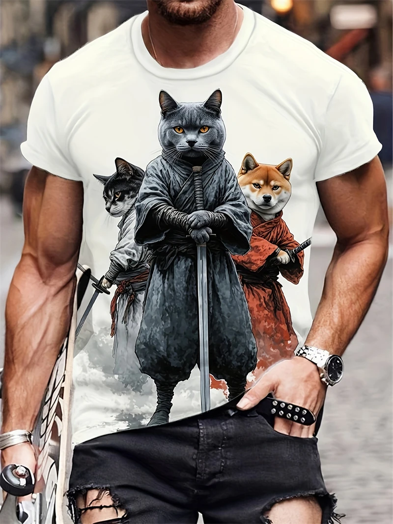 T-Shirt da Uomo con Stampa Tri - Fashion Ethnic Wear For Men recensione e prezzo